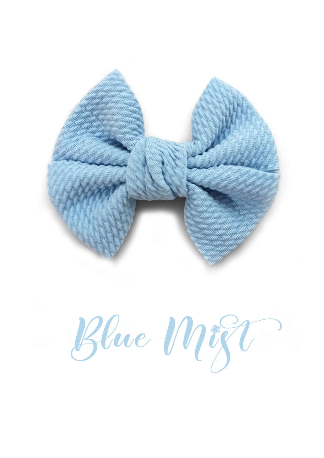 Blue Mist Soft Textured Bow